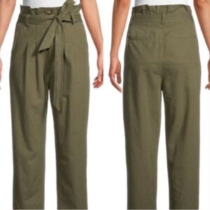 7 For All Mankind Women's Paperbag Straight Leg Pants